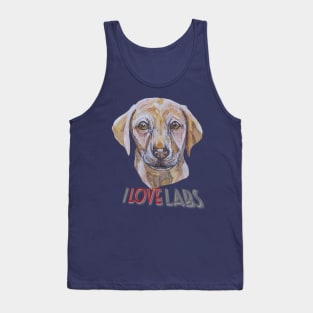 I Love Labradors Tank Top